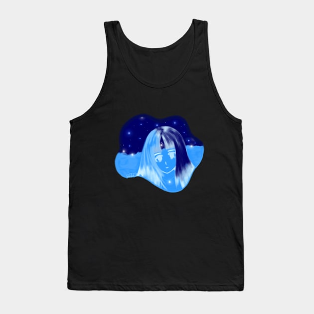 Mystery Girl Tank Top by aquaticrain